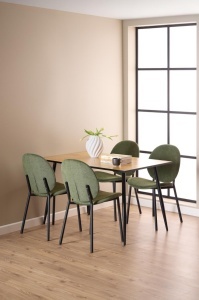 Scaun dining Cliff, Verde, 87x50x57.5 cm