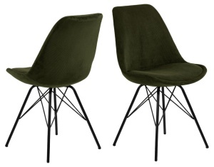 Scaun dining Eris V2, Verde, 85.5x48.5x54 cm - Img 3