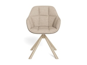 Scaun dining Lenny, Bej, 80x55x57 cm - Img 4