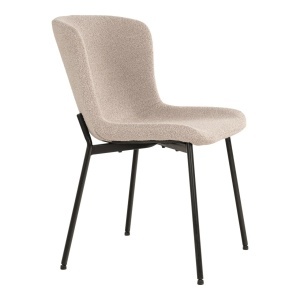 Scaun dining Maceda, Bej, 59x48x83 cm