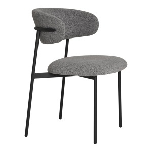 Scaun dining Mira, Gri deschis, 59x55x79.5 cm