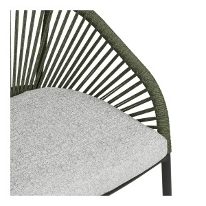 Scaun dining Novella, Gri, 63.5x57.5x77 cm - Img 3