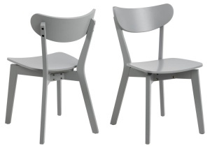 Scaun dining Roxby, Gri, 79.5x45x55 cm - Img 3