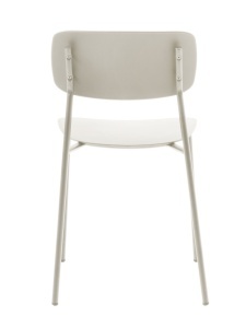 Scaun KIRKLAND, Alb, 51x79x44 cm - Img 3