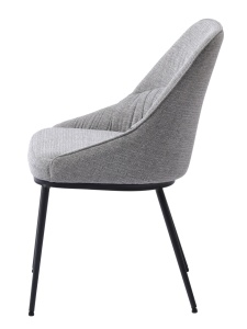 Scaun MERIDIAN, Gri inchis, 59x85x52 cm - Img 2