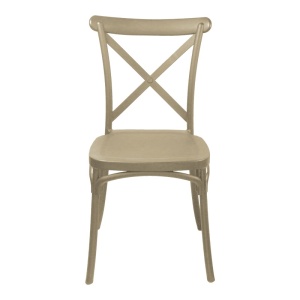 Scaun stivuibil, Crossie, Pako, Cappuccino 43x53x88 cm - Img 4