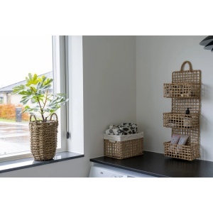 Set 2 piese Cosuri decorative Bustelo, Natural, 35x25x22 cm - Img 2