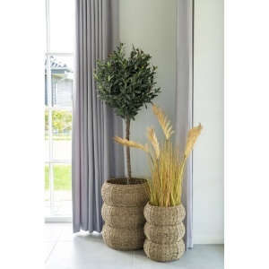 Set 2 piese Cosuri Sarbas, Natural, 35x35x45 cm - Img 3