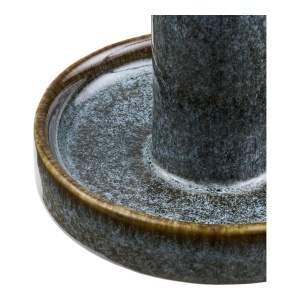 Set 2 piese Suporturi pentru lumanari, Albastru, 9.5x9.5x11 cm - Img 4