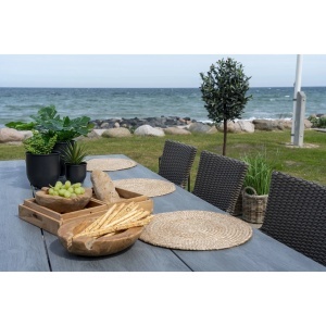 Set 4 piese Suporturi farfurie Bombay, Natural, 38x38x0.5 cm - Img 3