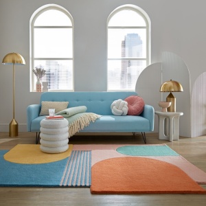 Szőnyeg, Abstract Lozenge, Flair Rugs, réz, 200X290 cm