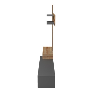 TV komód szett, Litende, sötétszürke, 249.4x42.2x199.5 cm - Img 6