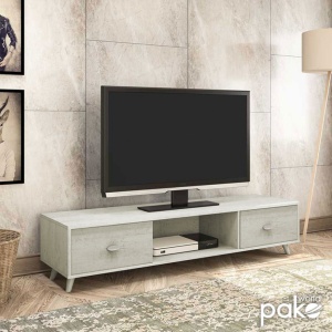 TV-szekrény, Firenze, Fehér - Bézs - Img 2