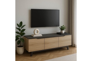 TV-szekrény, Kasandra, Pako Word, dió, 180 x 35 x 48 cm - Img 1