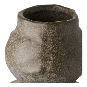 Vaza decorativa, Gri inchis, 14.5x14.5x33.5 cm - Img 4