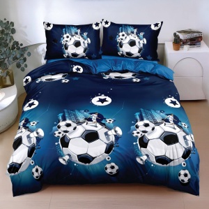 Ágyneműhuzat, Blue Football, pamutszatén