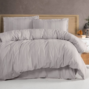 Ágyneműhuzat-garnitúra 4 részes, Arakis V6 Light Grey, jacquard