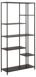 Biblioteca Newcastle, Negru, 165x79.5x30 cm - Img 4
