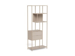 Biblioteca Seaford, Gri, 185x77x35 cm - Img 3