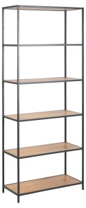 Biblioteca Seaford V2, Natural, 185x77x35 cm - Img 3