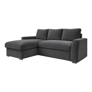Canapea extensibila Βelle, Antracit, 236x164x88 cm - Img 4