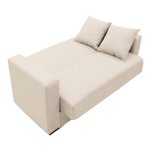 Canapea extensibila living cu spatiu de depozitare Vox, Bej, 180x75x85 cm - Img 5