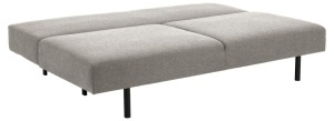 Canapea extensibila Malling, Gri, 83x200x105 cm - Img 5