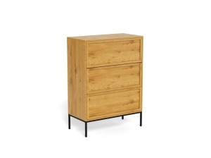 Comoda Palmdale, Natural, 110x80x40 cm - Img 2