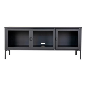 Comoda TV Brisbane, Negru, 40x130x55 cm - Img 4