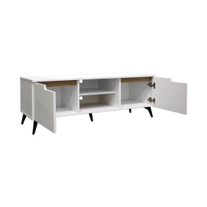 Comoda TV, Kemvio, Pako, Alb 120x38x44 cm - Img 2