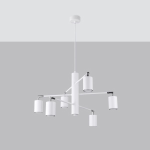 Csillár, Lemmi, fehér, 77x77x125 cm - Img 2