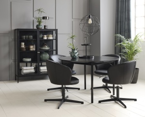 Dulap CARMEL, Negru, 40x140x110 cm