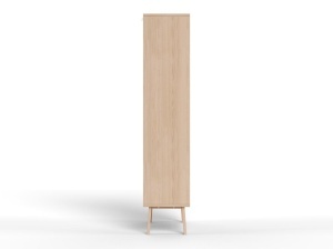 Dulap cu vitrina Lamberth, Alb, 180x90x35 cm - Img 4