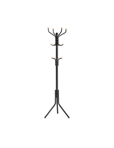 Fa formájú fogas, Songmics, fém, fekete, 182 cm