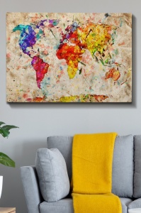 Festmény Kanvas, sokszínű, 70x100 cm