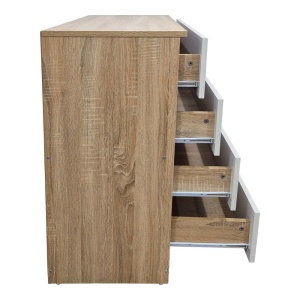 Fiókos szekrény, Athos, sonoma tölgy, 80x40x79 cm - Img 4