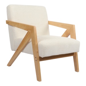 Fotel, Garifa, fehér, 79x75x75 cm