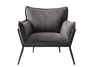 Fotoliu lounge CALGARY, Gri inchis, 79x82x83 cm - Img 3