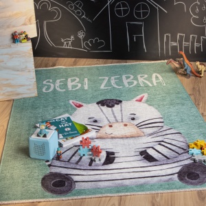 Gyerekszőnyeg, eco, My Greta, türkiz, 115x170 cm - Img 6
