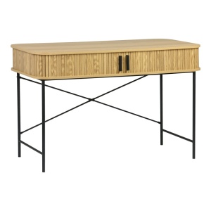 Íróasztal, Scandi, Pako World, MDF/Fém, natúr, 120x60x76 cm