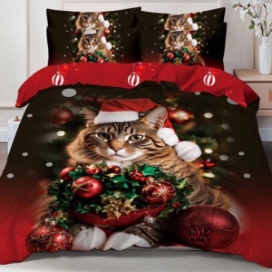 Karácsonyi ágyneműhuzat, Xmas V52, 6 részes, finom pamut (flanel)