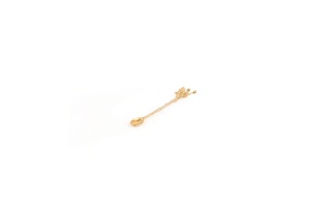 Kávéskanál szett, floricica, PLT0493, arany, 6 darabos, 13.5x3x0.2 cm - Img 3