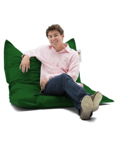 Kerti babzsákfotel, Cushion, zöld, 100x100x20 cm