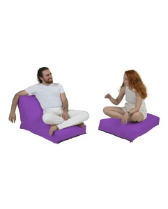 Kerti babzsákfotel, Siesta, lila, 180x55x40 cm