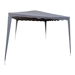 Kerti pavilon, Gazebo, sötétszürke, 300x300x250 cm