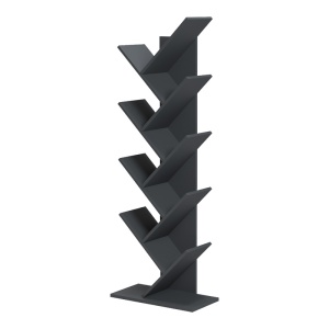 Könyvespolc, Fyllo, antracit, 50x25x141.5 cm - Img 3