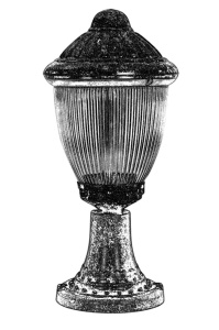 Kültéri fali lámpa, 68210, barna, 54x23 cm - Img 2