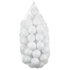 Labdák labdamedencéhez, Bubble Pops 50, fehér, 7x7x0 cm