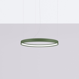 LED-es csillár, Rio 55, 3000K, olíva, 55x55x150 cm - Img 2