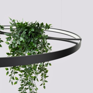LED-es csillár, Rio Bio 110, 3000K, fekete, 110x110x200 cm - Img 5